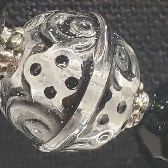 Vintage Black and Silver Fashion Necklace - Picture 7 of 10